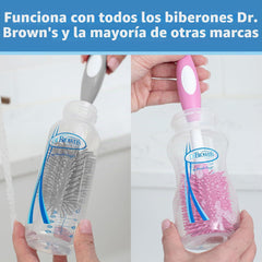 Cepillo Limpia Biberón y Tetina Dr Brown's Soft Touch Rosa