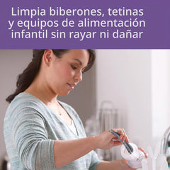 Cepillo Limpia Biberón y Tetina Buba Gris Philips Avent