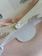 Kit con 2 Baberos De Aldodón Rosa/Osita