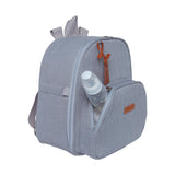 Mochila Mediana Con Bolsillo Térmico Cuidado Gris