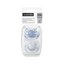 Paquete Con 2 Chupetes Suavinex SX Pro Azul 0-6M