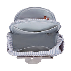 Mochila Maternidad Mediana Con Bolsillo Térmico Crecer Gris