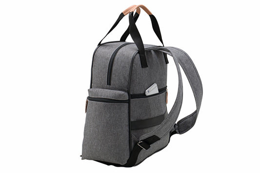 Mochila Maternidad Grande Comodidad Gris