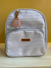 Mochila Maternidad Mediana Con Bolsillo Térmico Crecer Gris
