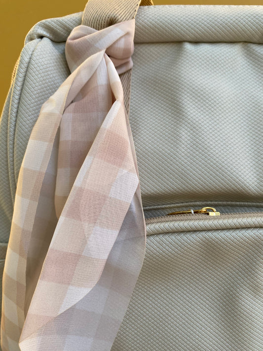 Mochila Maternidad Mediana Encanto Marfil Con Bolso Frontal Térmico
