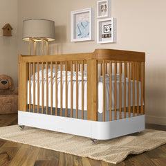 Cuna Evolutiva 3 en 1 Matic Nido Laqueado Freijo/Blanco Soft/Eco Wood