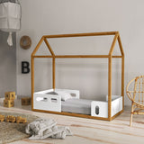 Cama Matic Liv 1900 Laq. Blanco Soft/Freijo