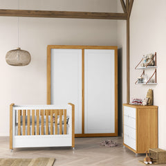 Cuna Matic Tutto Laqueado Blanco Soft Freijo