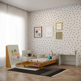 Cuna Matic Maxx Laqueado Off White/Freijo/Eco Wood