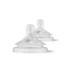 Paquete con 2 tetinas Avent Natural Response Flujo 1 0M
