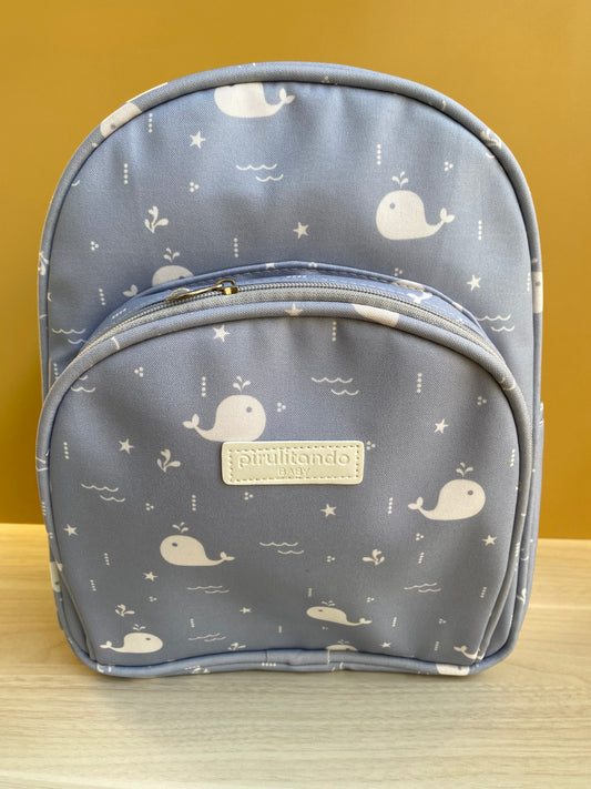Mochila Pequeña Fondo del Mar Azul