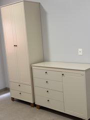 Cómoda Matic Zupy Laq. Off White/Eco Wood