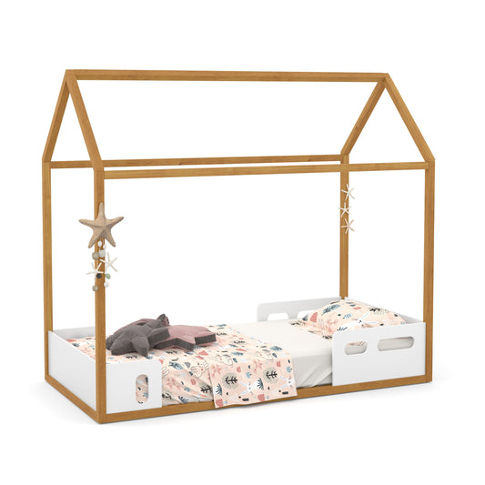 Cama Matic Liv 1900 Laq. Blanco Soft/Freijo