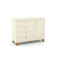 Cómoda Matic Zupy Laq. Off White/Eco Wood