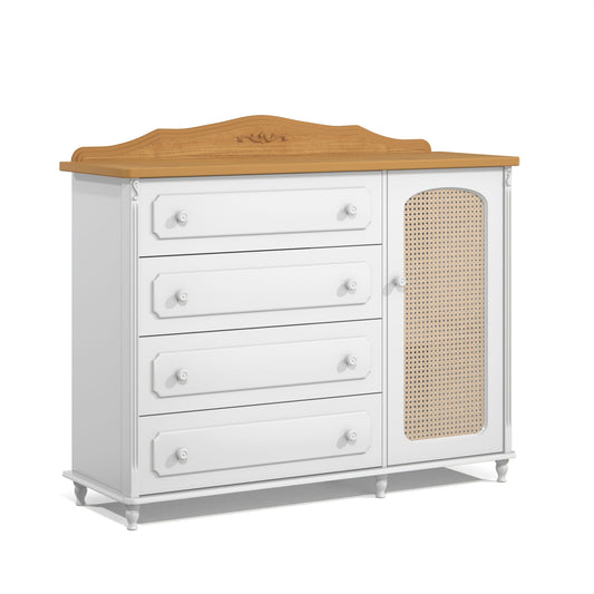 Cómoda Matic Provence Laqueado Blanco Soft/Freijo