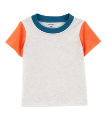 Carter's - Conjunto de 2 piezas con jardinera jeans y remera