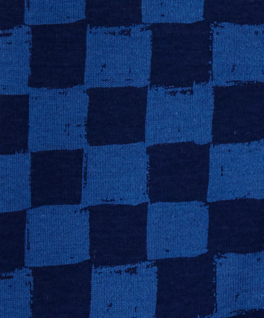 Carter's - Romper de algodón azul y negro cuadriculado