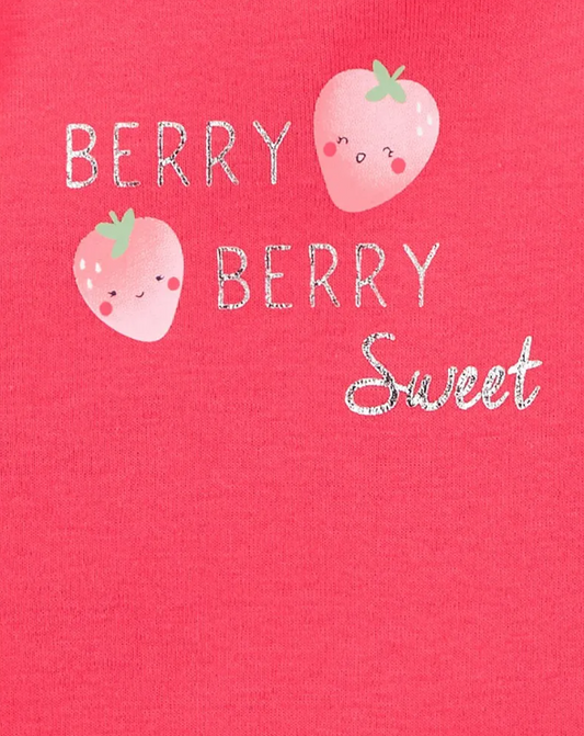 Carter's - Set con 3 piezas con diseño de frutillas Berry Berry Sweet