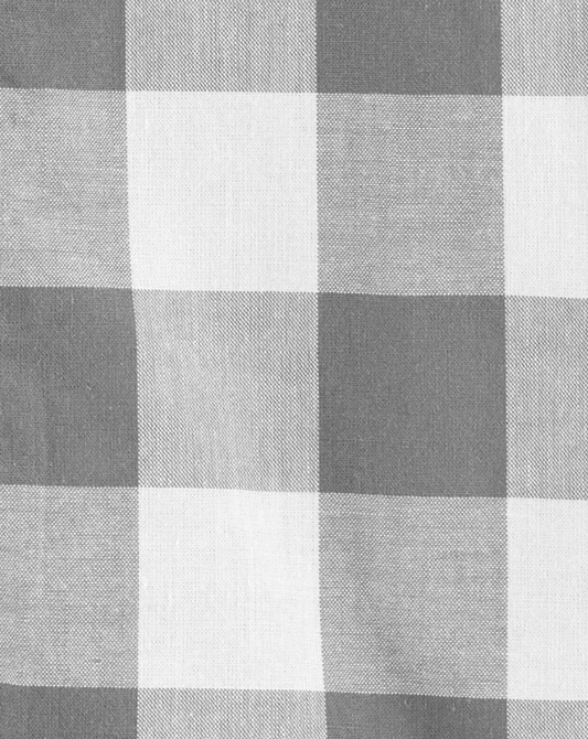 Carter's - Romper de algodón color gris cuadriculado