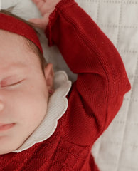 Kit Vestido Rojo Fuego Con Blanco