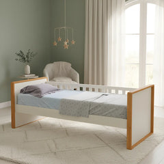 Cama Niñera Matic Tutto Laqueado Freijo Blanco Soft