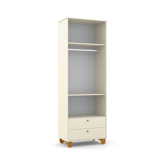 Ropero 2 Pts Matic Zupy Laq. Off White/Eco Wood