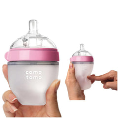 Biberón Anticólicos ComoTomo 150ml 0-3M Rosa