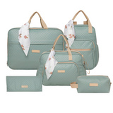 Kit Sembrar Verde Maleta + Mochila + Bolso + Necessaire + Cambiador