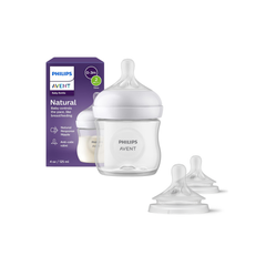 Kit Biberón Avent 125ml + Pack con 2 tetinas flujo 1