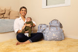 Bolso Maternidad Grande Fondo Del Mar Azul