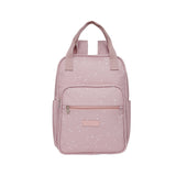 Mochila Maternidad Con Bolsillo Térmico Motitas Rose