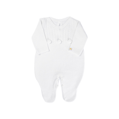 Salida de Maternidad Enterizo Blanco Liso