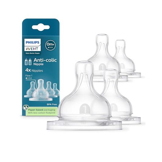 Paquete con 4 tetinas Avent Flujo 1