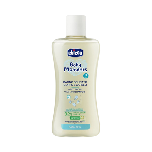 Shampoo 2 en 1 Chicco Baby Moments para cuerpo y cabello
