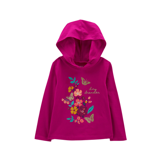 Carter's - Blusa de mangas largas con capucha
