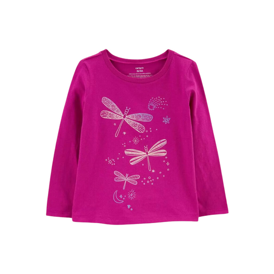 Carter's - Blusa con mangas largas Libelulas