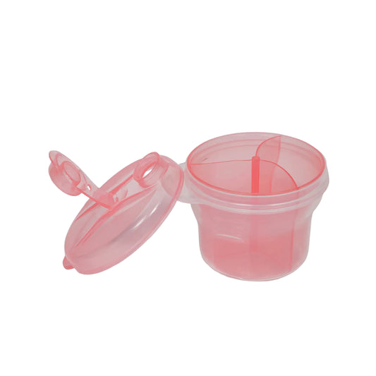 Pote con divisoria para leche Buba Rosa