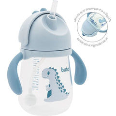 Vaso Con Manija Buba 240ml Azul Dino