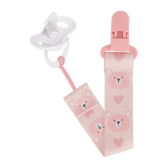 Sujetador De Chupete Osito Rosa