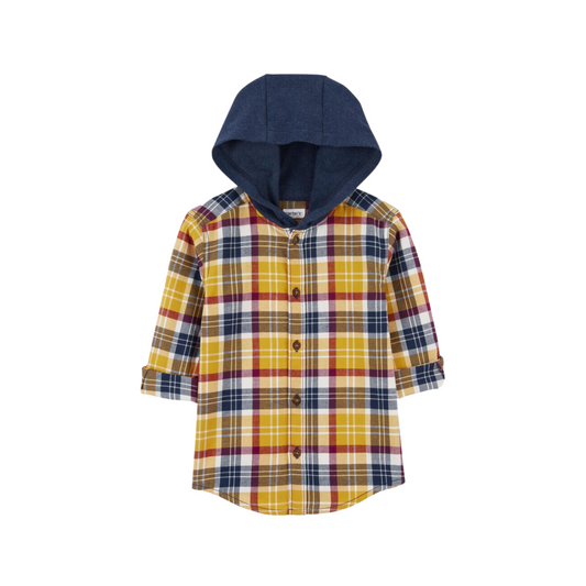 Carter's - Camisa de franela con capucha