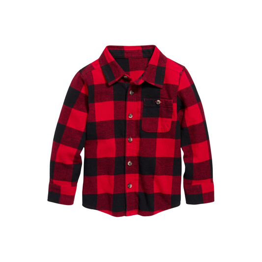 Old Navy - Camisa de franela con mangas largas