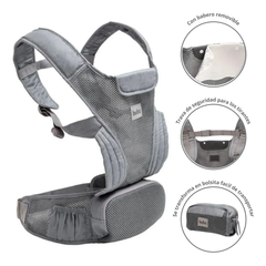Canguro Portabebés Buba Gris