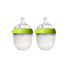 Paquete con 2 biberones Comotomo Verde 150ml (0-3m)