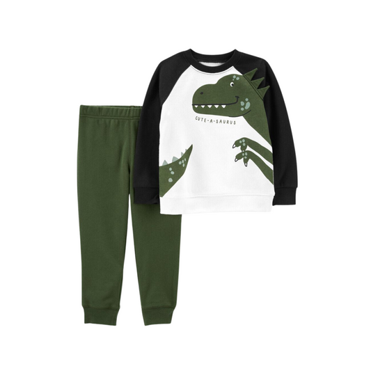 Carter's - Conjunto frisado de dinosaurio