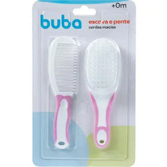 Kit Buba Cepillo y Peine Rosa