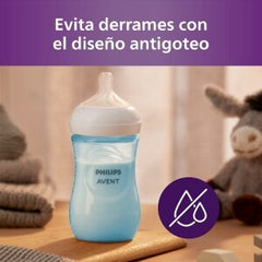 Set Con 3 Biberones Philips Avent Natural Response – Azul
