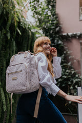 Kit Confeti Marfil Bolso Grande + Mochila Mediana + Mochila Pequeña + Necessaire