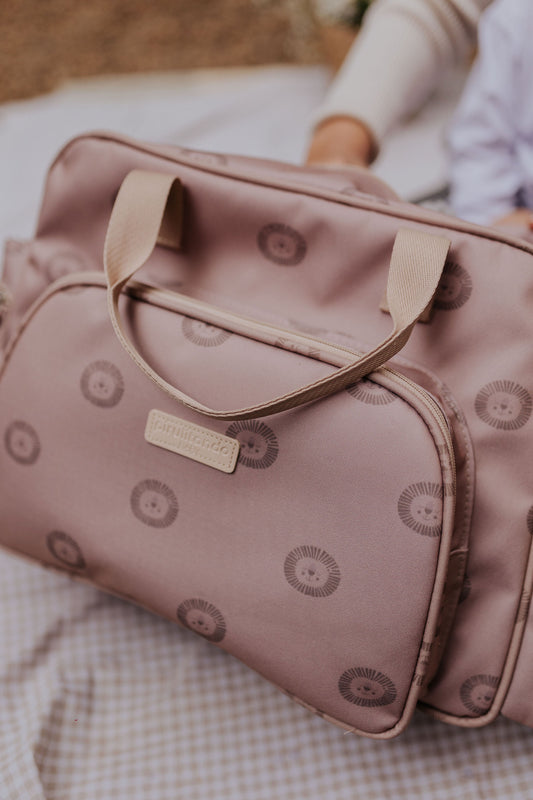 Bolso Maternidad Grande León Caramelo