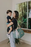 Kit Sembrar Verde Maleta + Mochila + Bolso + Necessaire + Cambiador