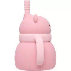 Vaso De Silicona Con Asas Osito Rosa 200ml